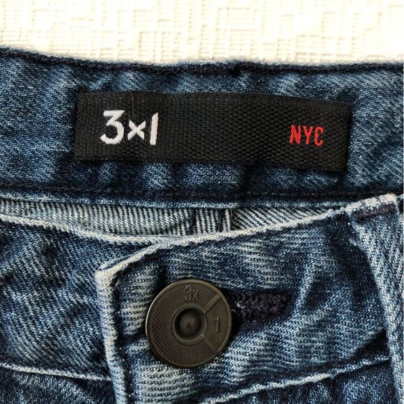 3x1 Higher Ground Gusset Cropped Flared Jeans Size 25 in Elvia 70s Boho Gypsy - Picture 5 of 15